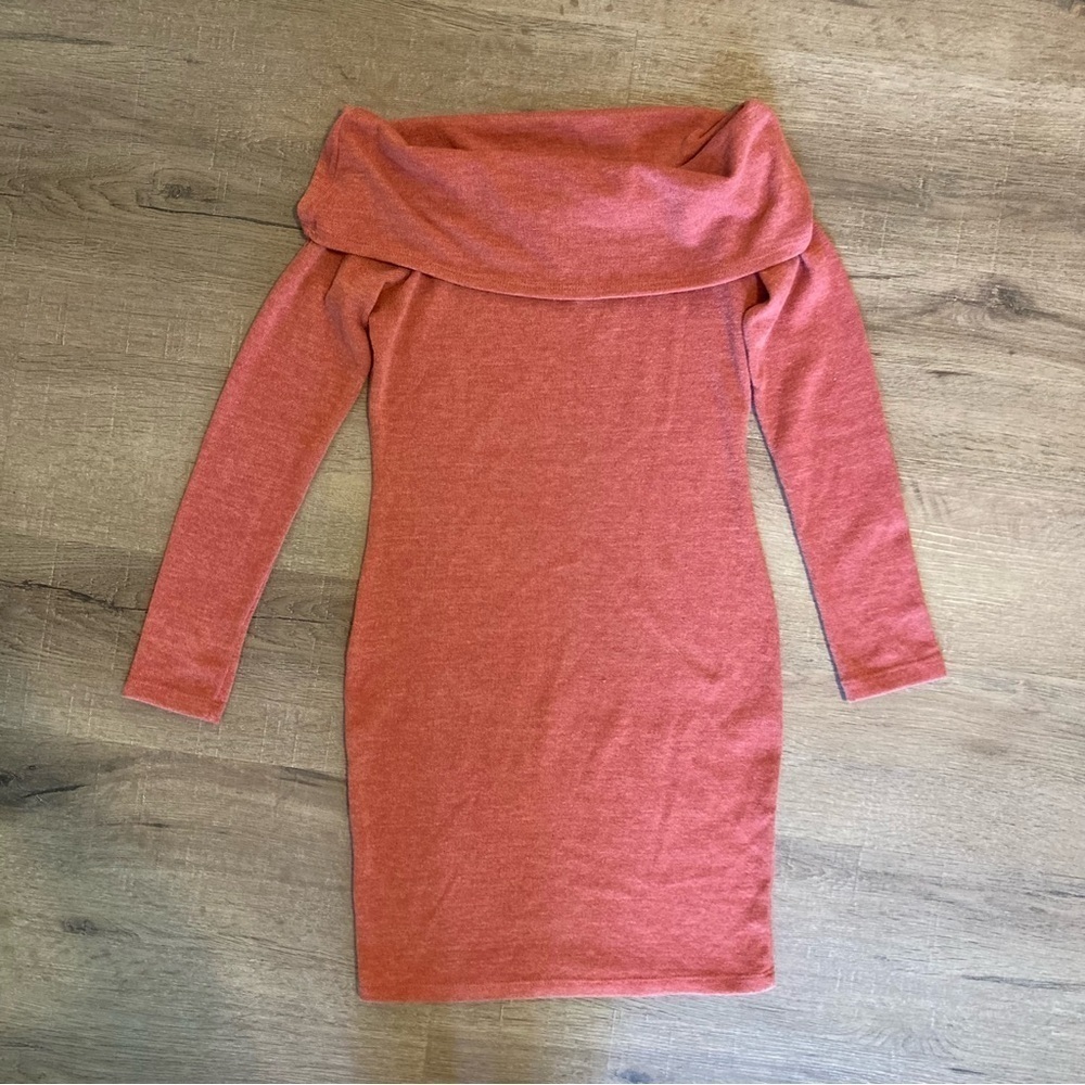 Fashion Nova Off the Shoulder Knit Dress M EUC
